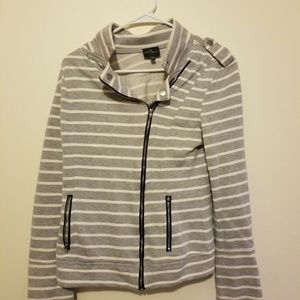 Gray and white jacket